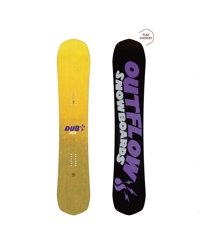 OUTFLOWsnowboards 2021-22 model / dub  555  - Hard flex model   20%off!!