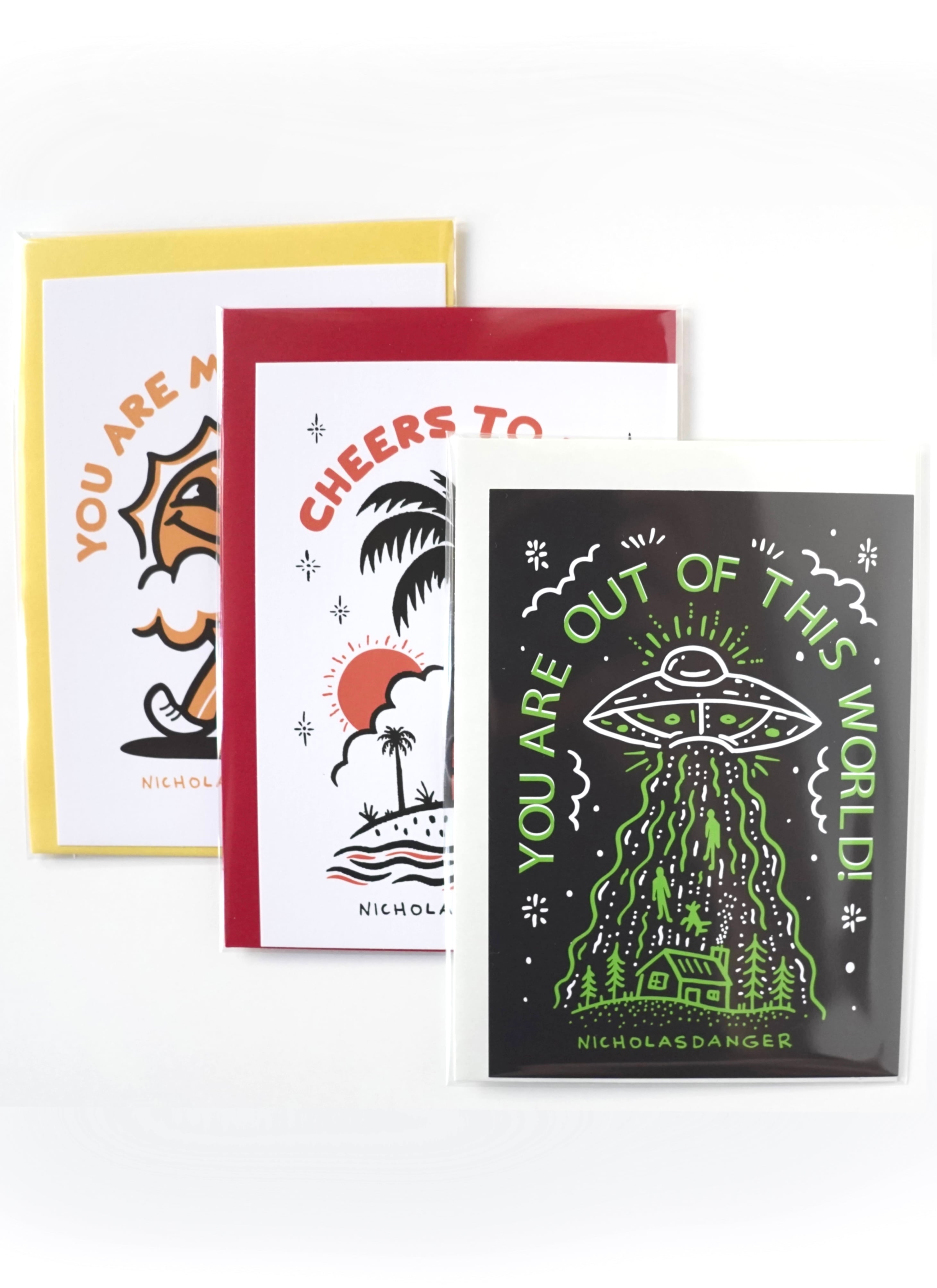 LA アーティストThank Youカード3セット Artist Thank You Cards 3-Pack NICHOLAS DANGER