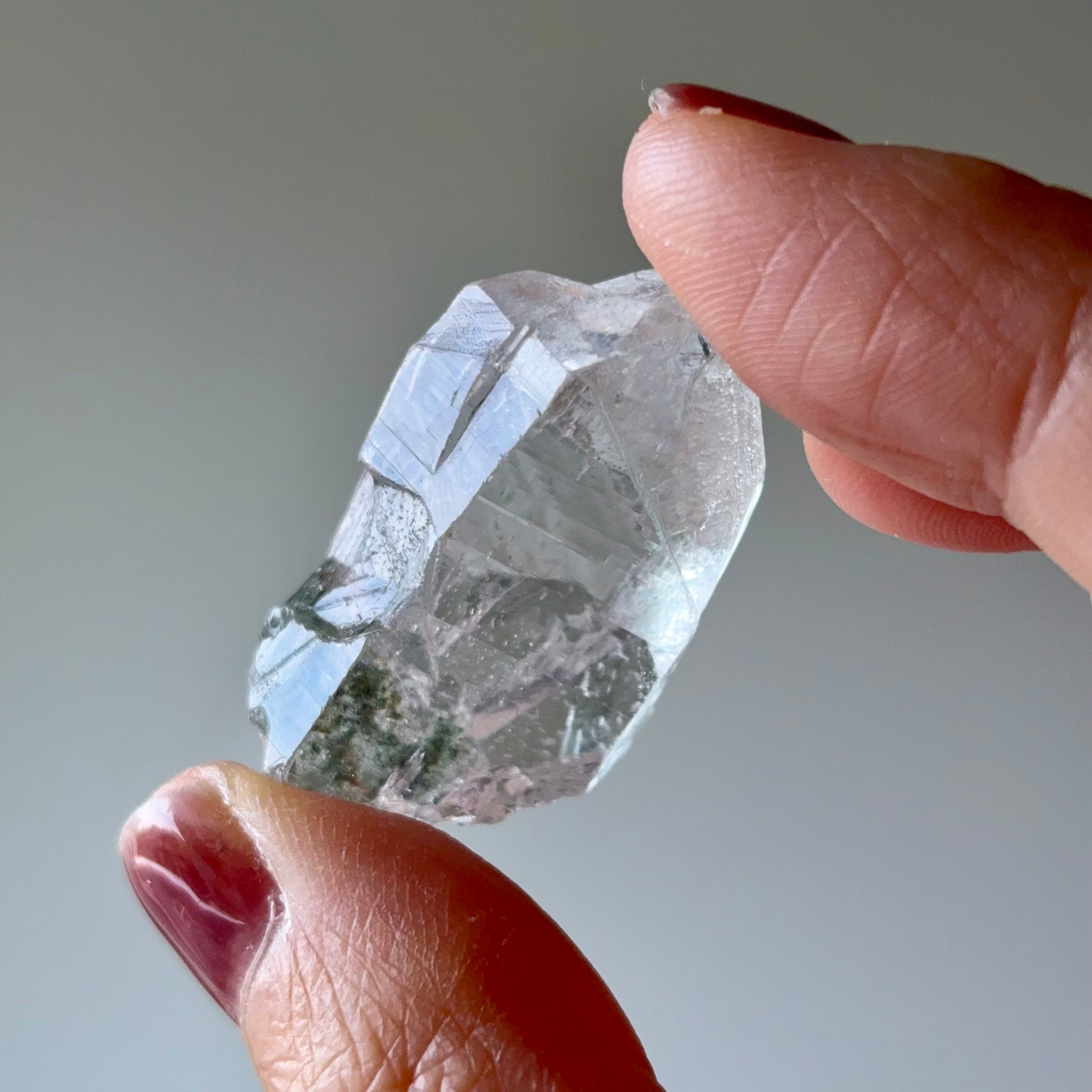 【一点物】虹入り✨ヒマラヤ水晶 ハート ✩.*˚インテリア×天然石 虹入り◎ガネーシュヒマール産ヒマラヤ水晶 03 | PAY ID