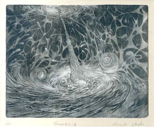 銅版画シート:創世(古事記より)