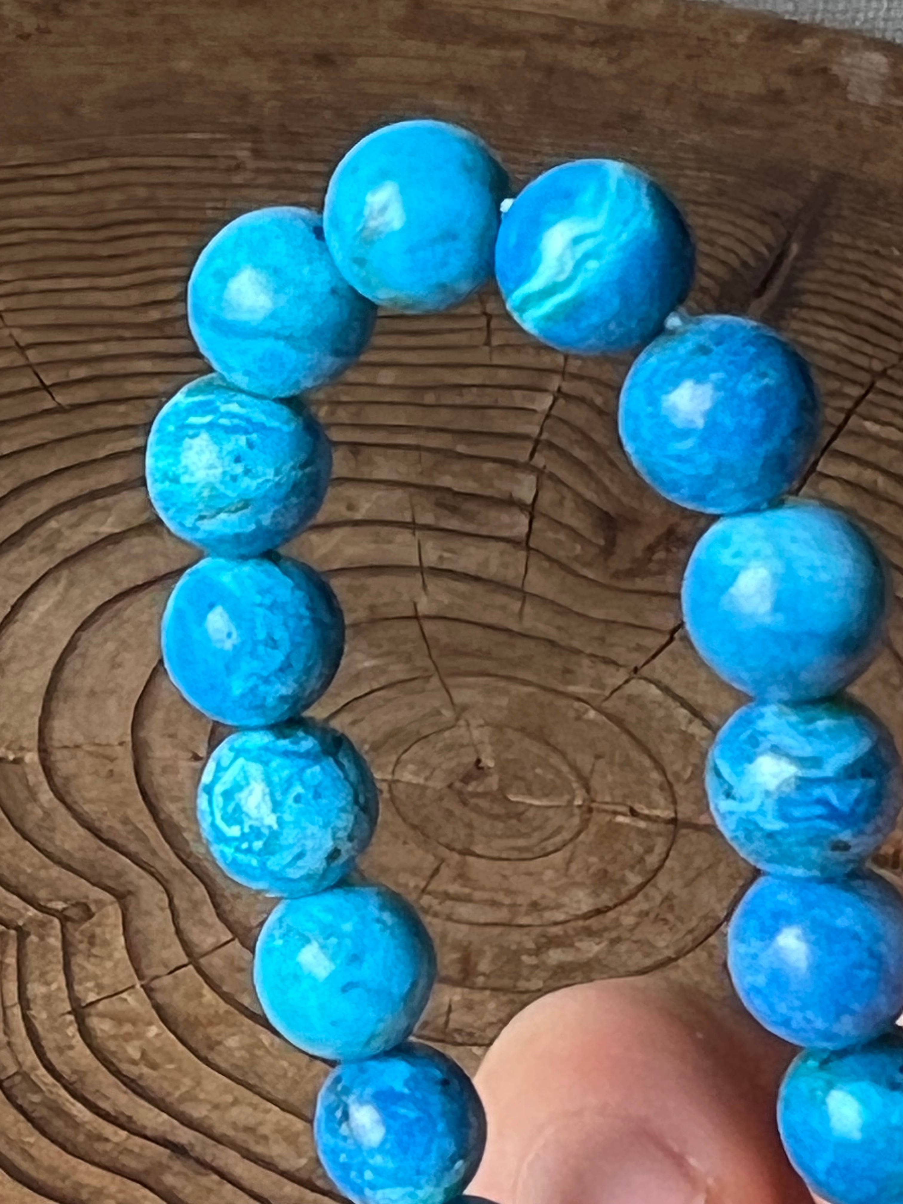 ブルーオパール のデザインブレス ブルーオパールブレス モンゴル産 | amenti crystal