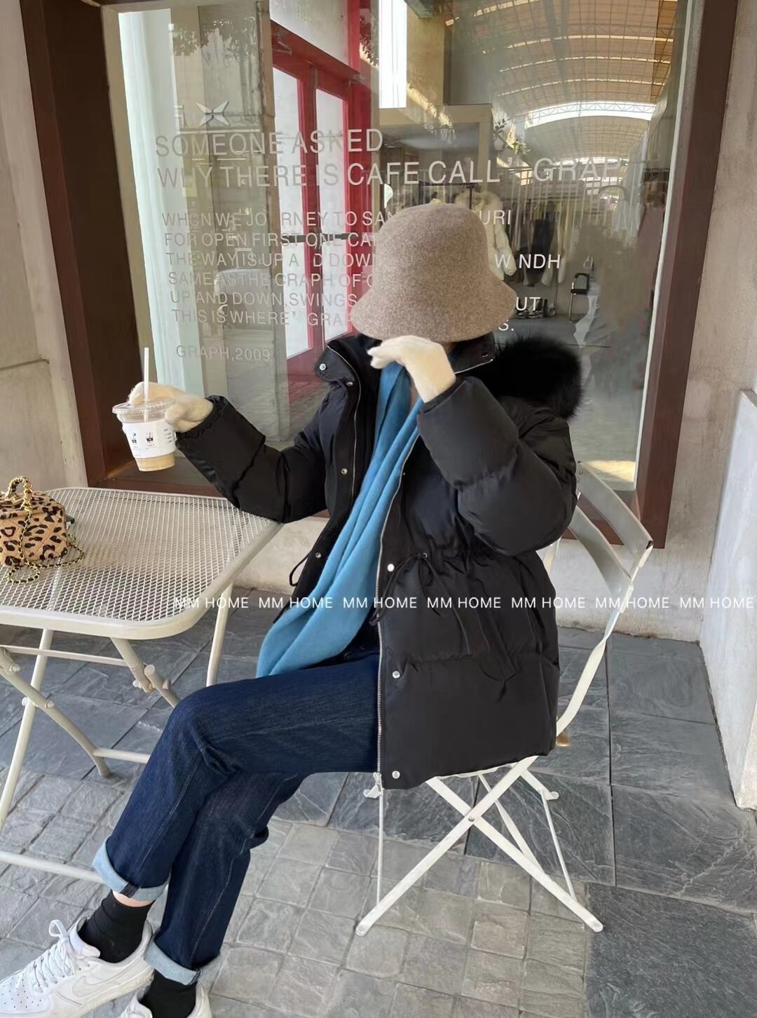 フードファー付きジャケット　AJ42441-8887