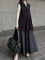 MMF120VEC 裾フレアー切替 ジレ