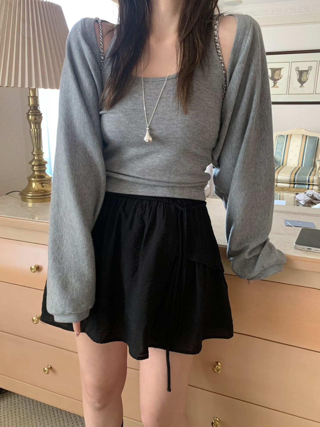 (予約) mellounge  / Halter bolero set 3color
