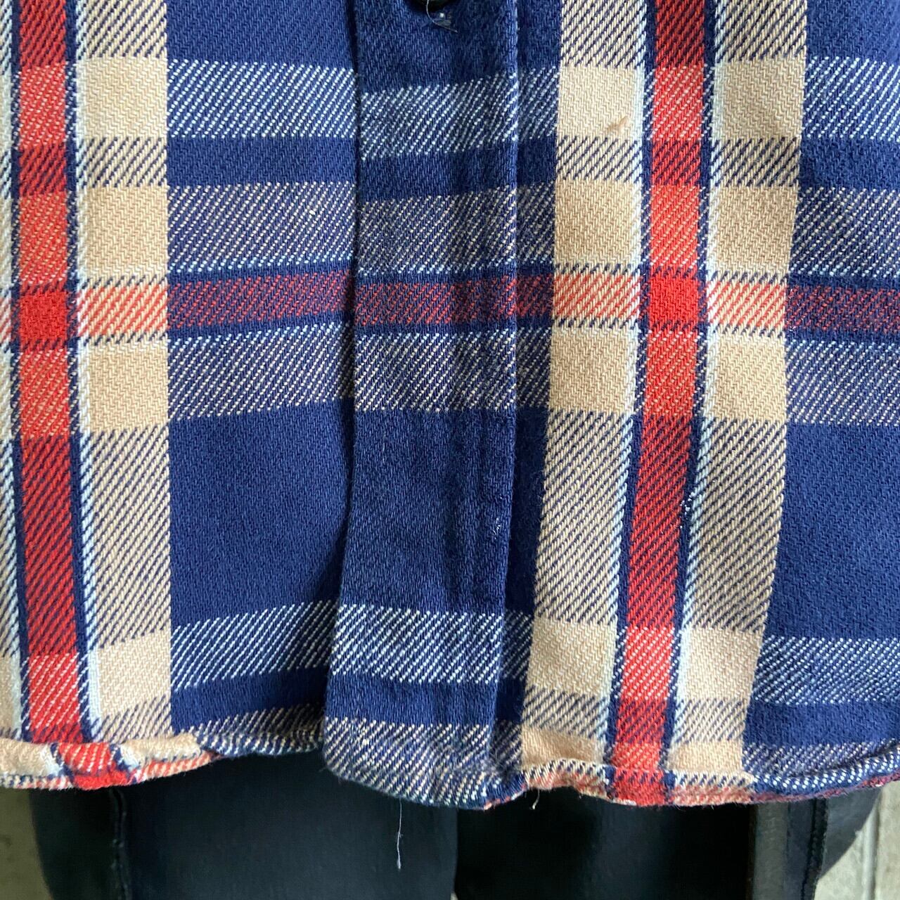 ビッグサイズ 80年代 Five Brother ファイブブラザー チェック柄 長袖