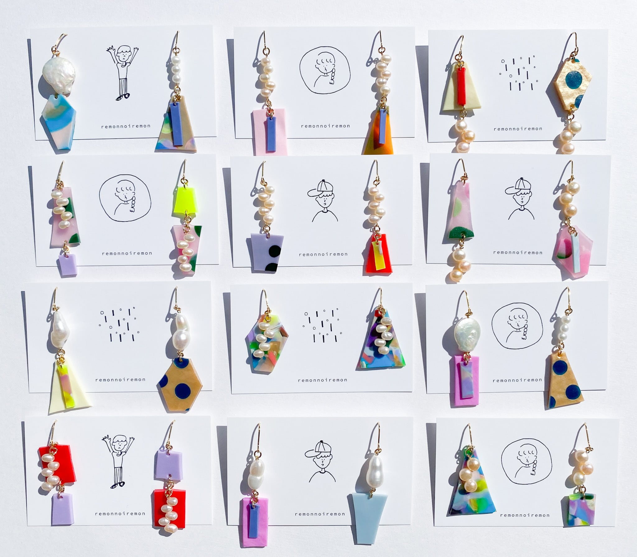 (淡水パール）カケラピアス/イヤリング