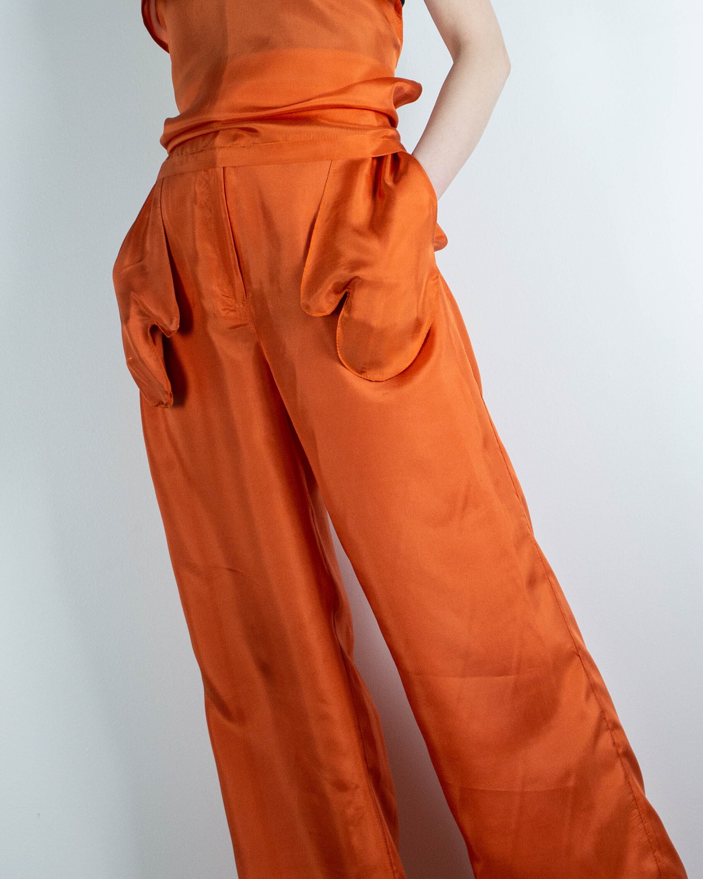 Halo Labels - silk pants with outside pockets