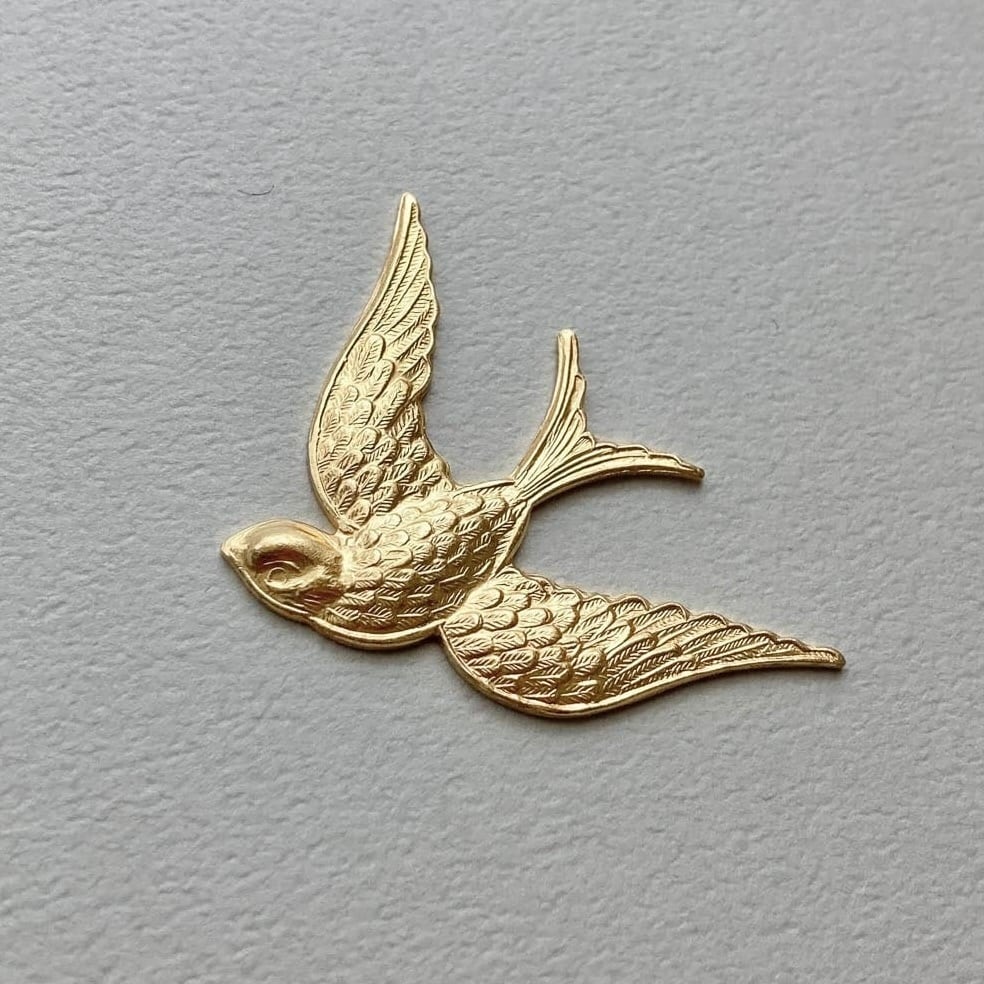 最終入荷〉USA真鍮 飛び立つアヒルパーツ | Dua-アクセサリーパーツ