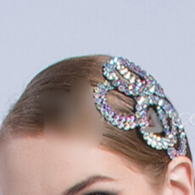 ラインストーン ヘアクリップ ビジュー ダンスヘッドピース ds1111
