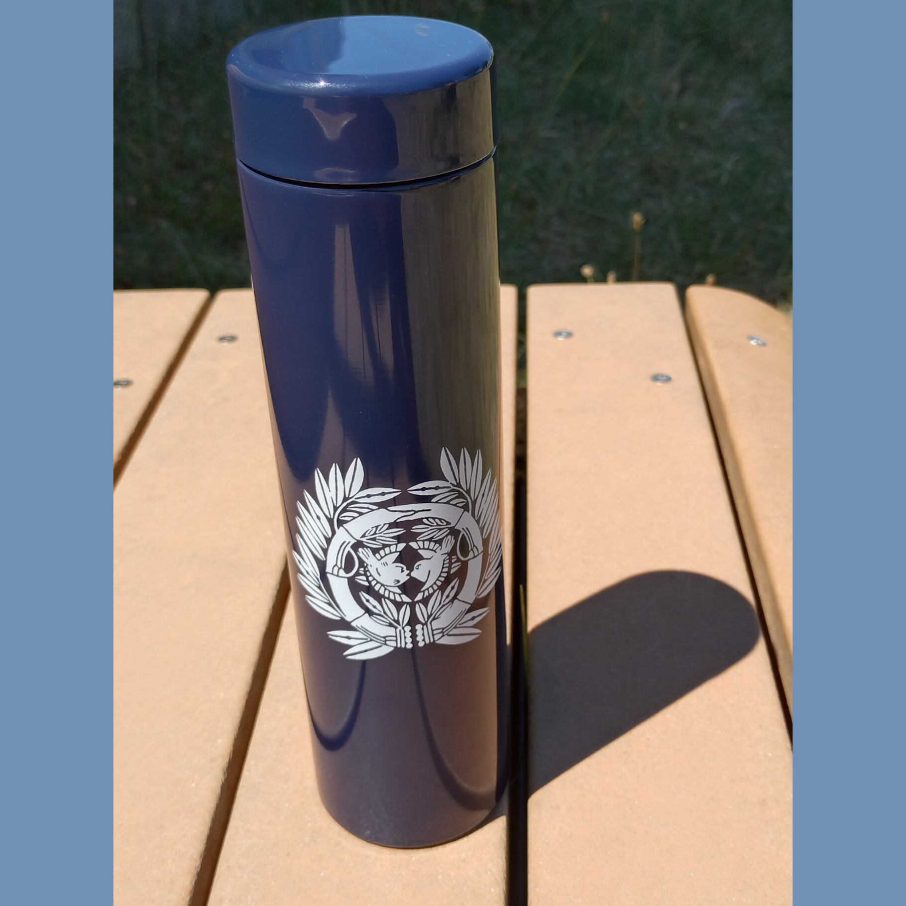 【伊達家家紋】ステンレスサーモドリンクボトル　530ml/ ネイビー