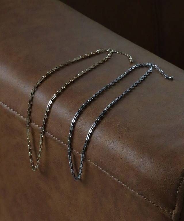 一部翌日発送◆スクエアアズキチェーンネックレス【e-70497】.