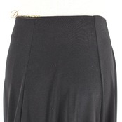 社交ダンス 衣装 スカート ブラック系 Muse 黒 無地 シンプル 練習 レッスン フリル 上品 伸縮 ストレッチ 透け感 かわいい ダンス衣装 イベント ステージ パーティー おしゃれ オールブラック