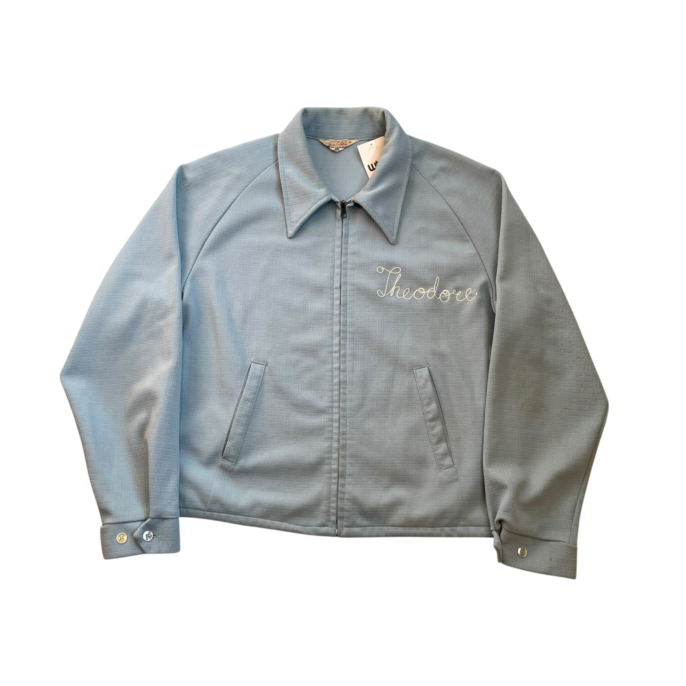 ~1970s Chain Stitch Polyester Swing Top Jacket