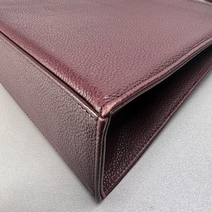 SAINT LAURENT サンローラン ハンドバッグ ボルドー A-12841