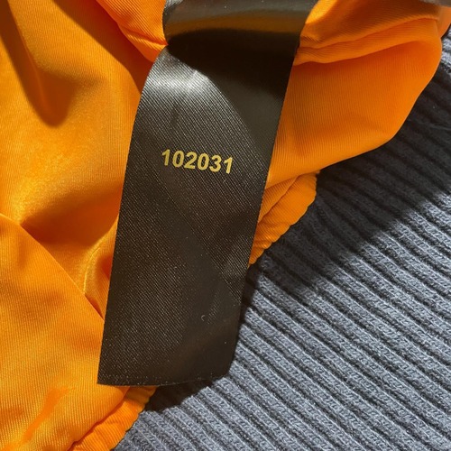 00s- ALPHA INDUSTRIES MA-1 リバーシブル オレンジライナー ジップ引手ロゴ刻印 スナップボタンロゴ刻印 無地 製 L jacket 詳細写真9