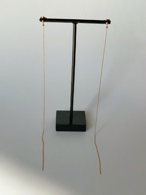 K18 Vne long earring