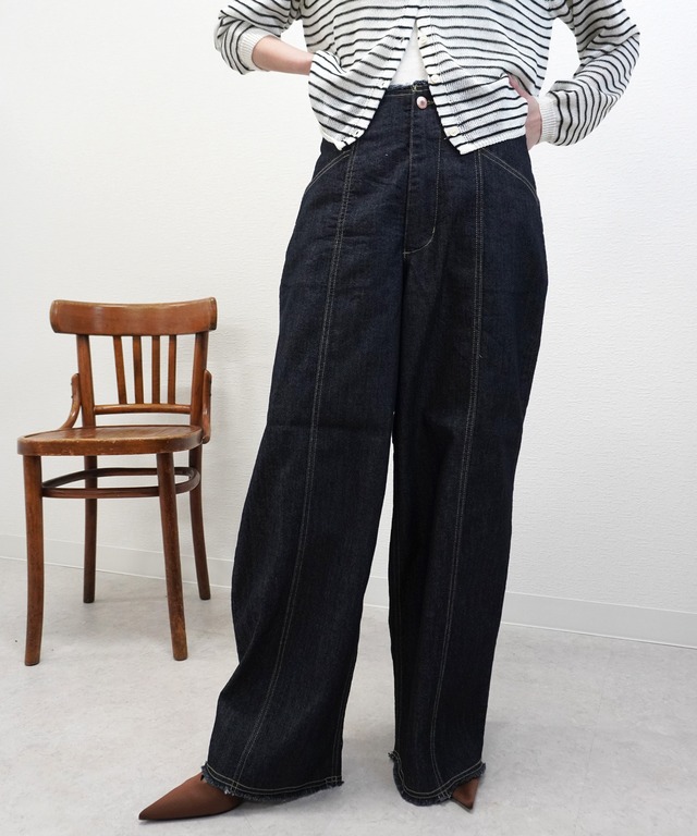 ストレッチデニムワイドPT　5055231（0311）