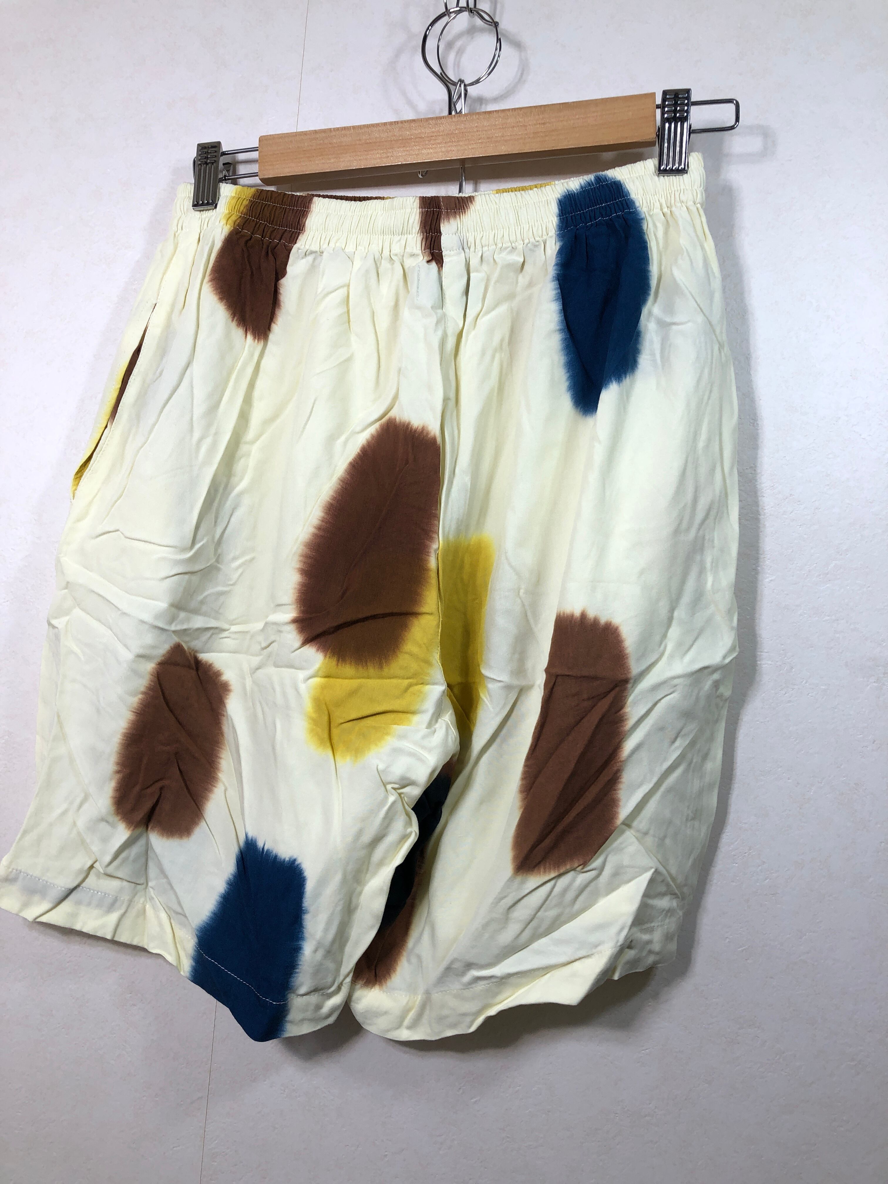 050650○ SUKU HOME セットアップ レーヨン シャツ ハーフ パンツ 