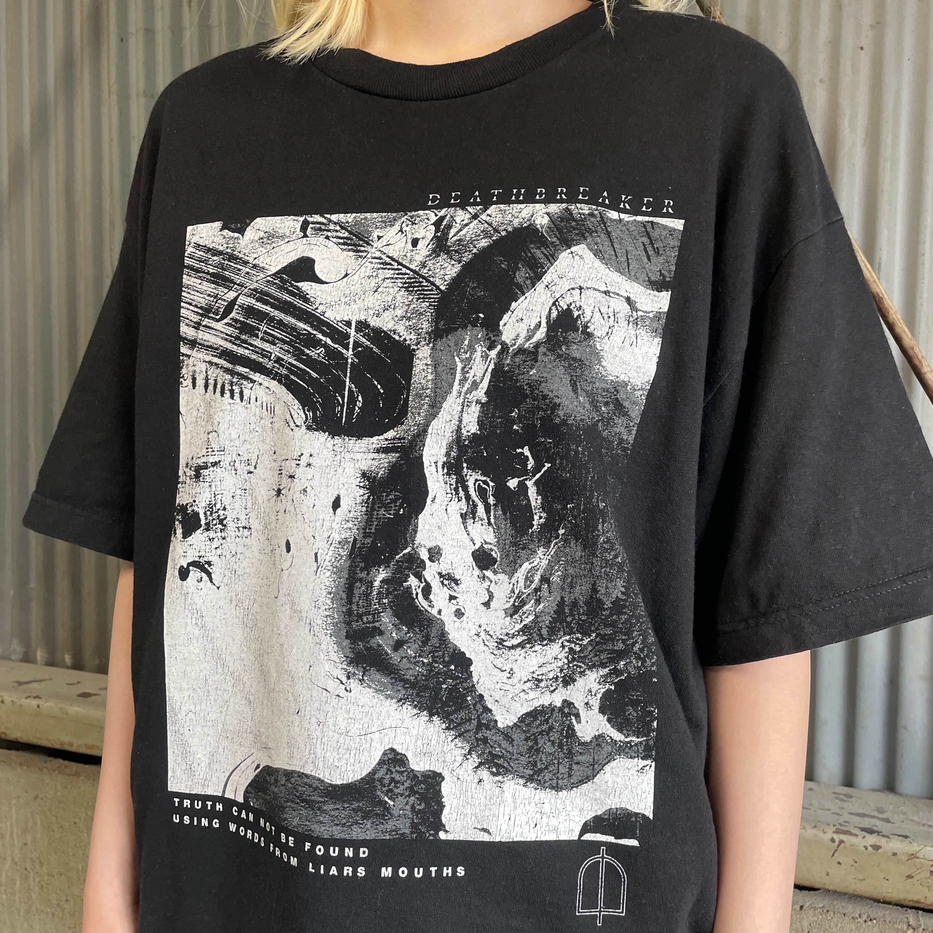 DEATH BRAKER アート グラフィック プリント バンドTシャツ メンズL 