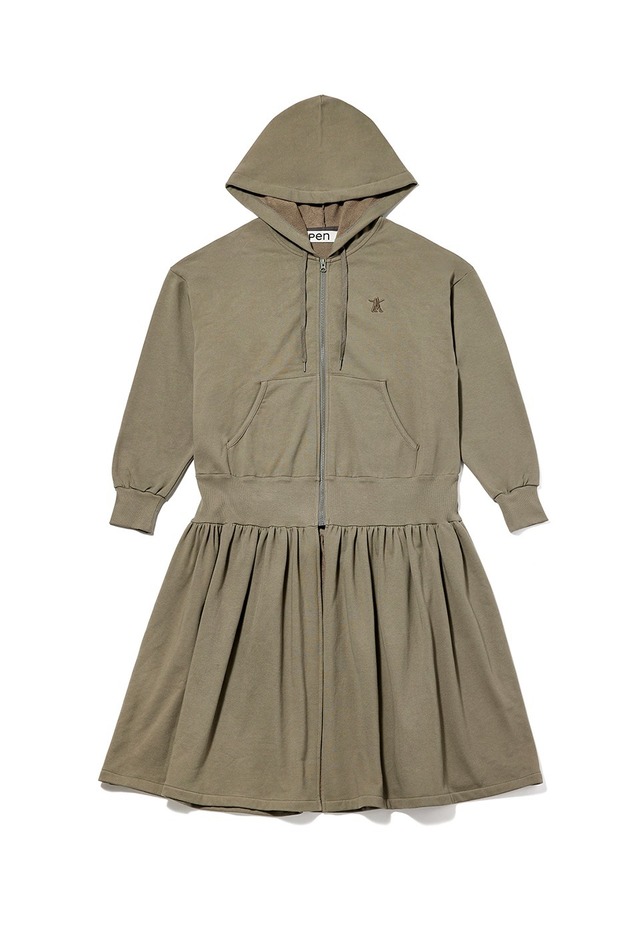 [OPEN YY] JERSEY SHIRRING HOODIE JACKET, GRAY 正規品 韓国ブランド 韓国通販 韓国代行 韓国ファッション オープン ワイワイ 日本 店舗