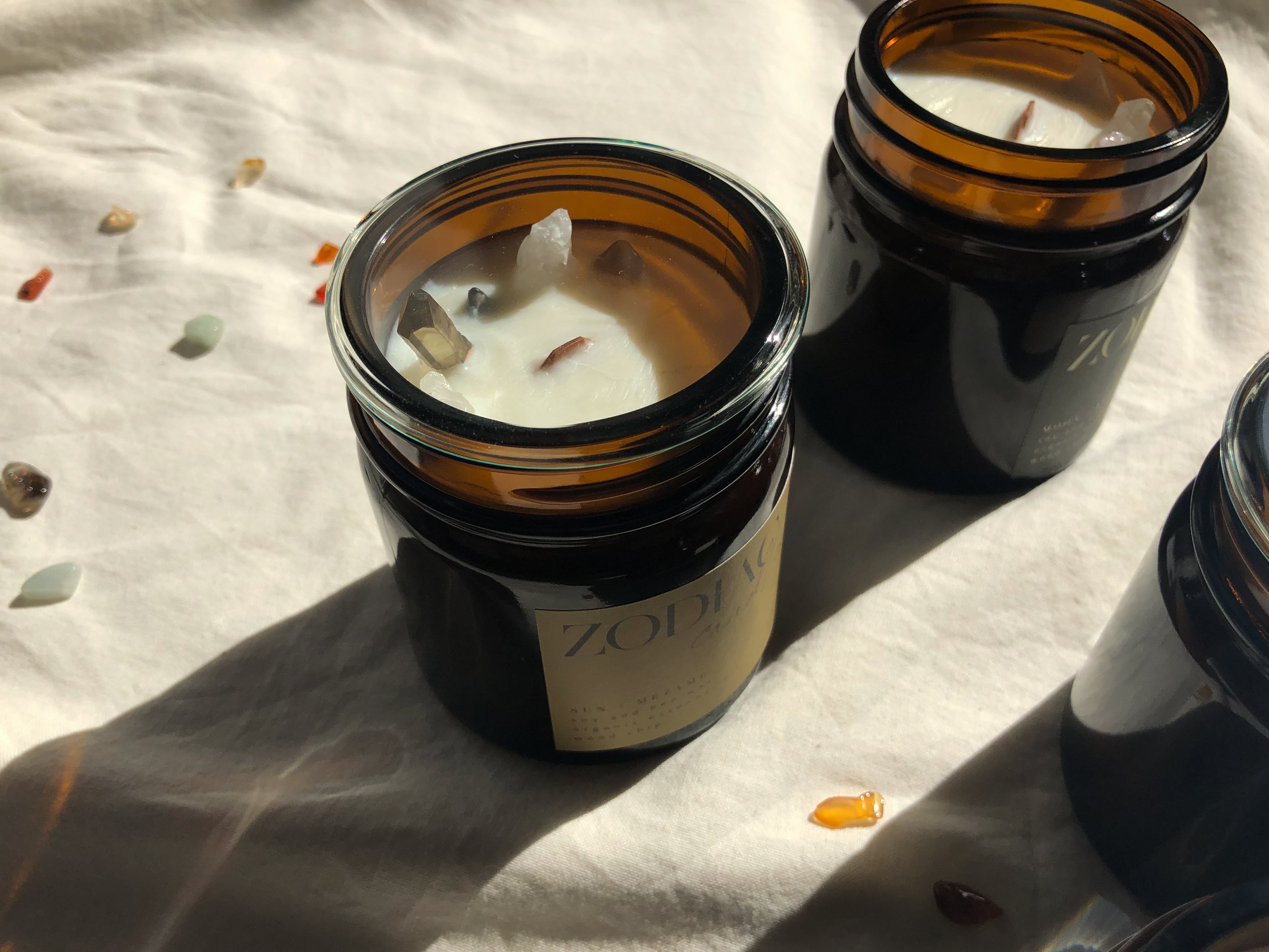 乙女座 太陽｜ZODIAC candles SUN｜12星座の守護石キャンドル