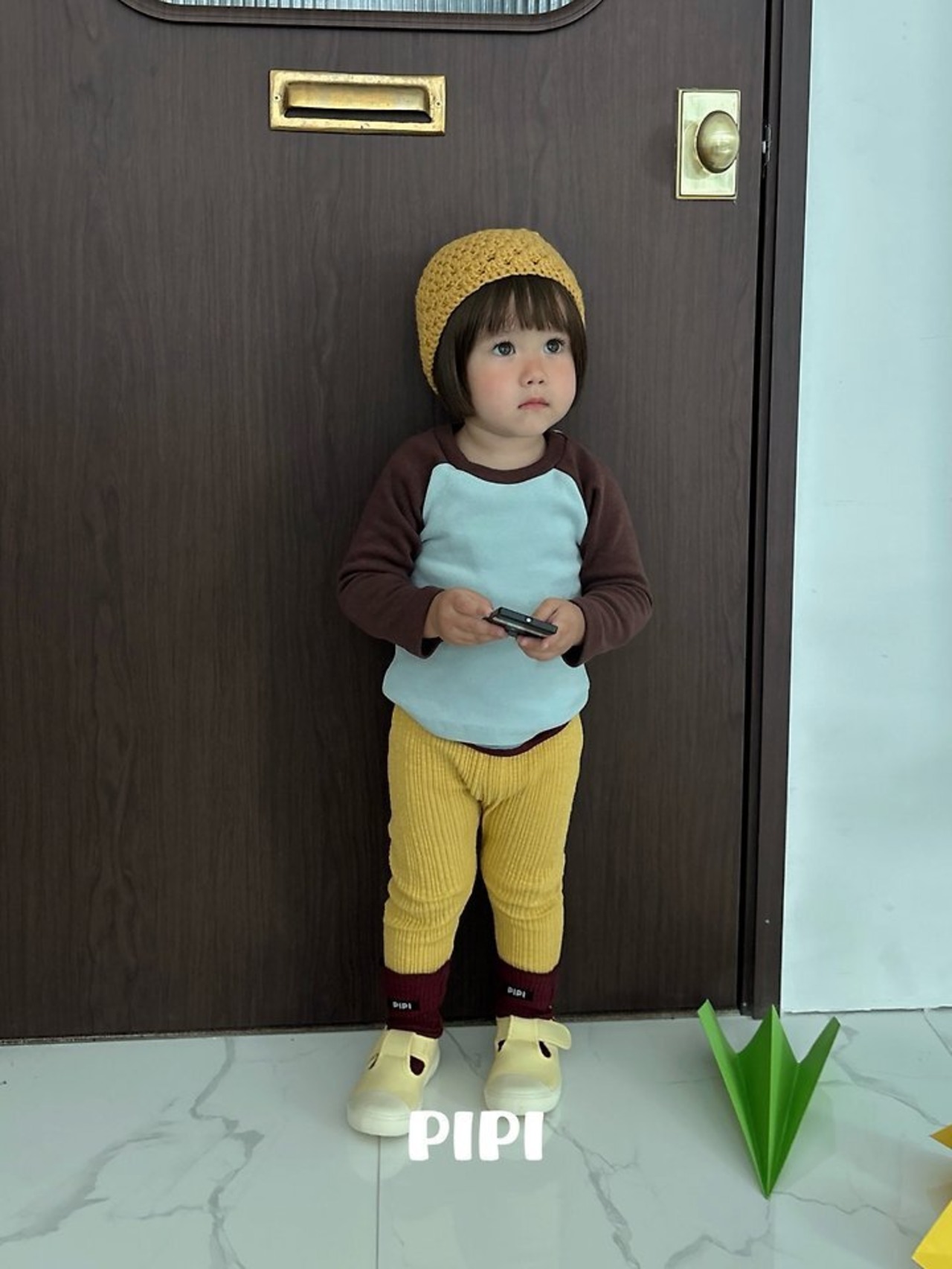 韓国子供服 / 26Autumn / 〖取寄〗pipi / ラグラン配色Tシャツ / ベビー服 / キッズ服 *XS~M*