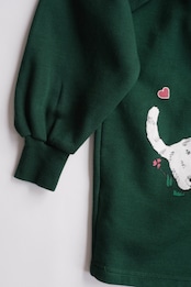 Cat & heart print sweatshirt