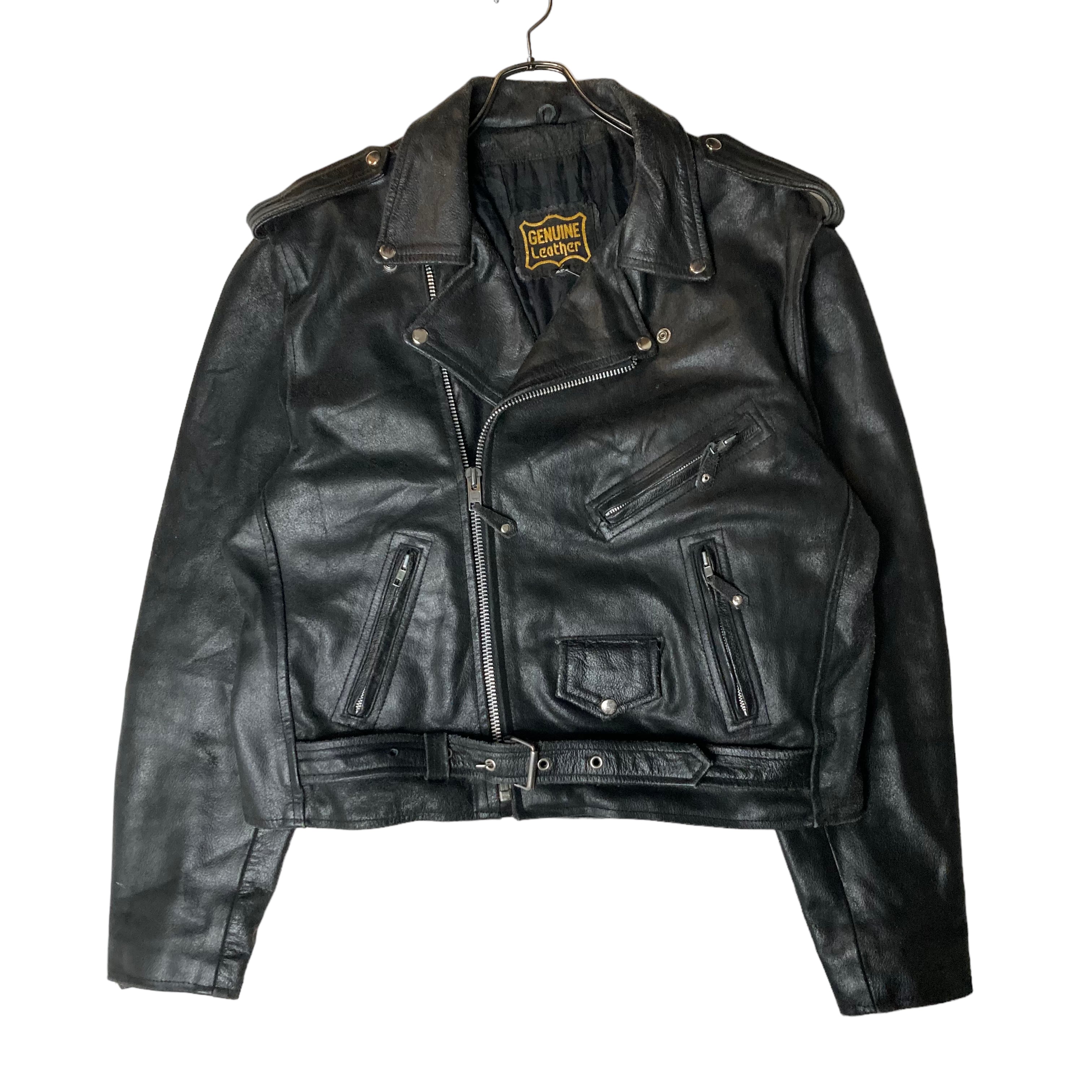 GENUINE LEATHER レザージャケット L | 古着屋OLDGREEN
