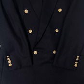 NEW YORKER ニューヨーカー 金ボタン ダブル テーラードジャケット A7/ネイビー/vintage