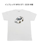 【スバル インプレッサ WRX STI GDB 中期】イラスト入りTシャツ 車好き 納車祝い プレゼント グッズ カスタム【送料無料】