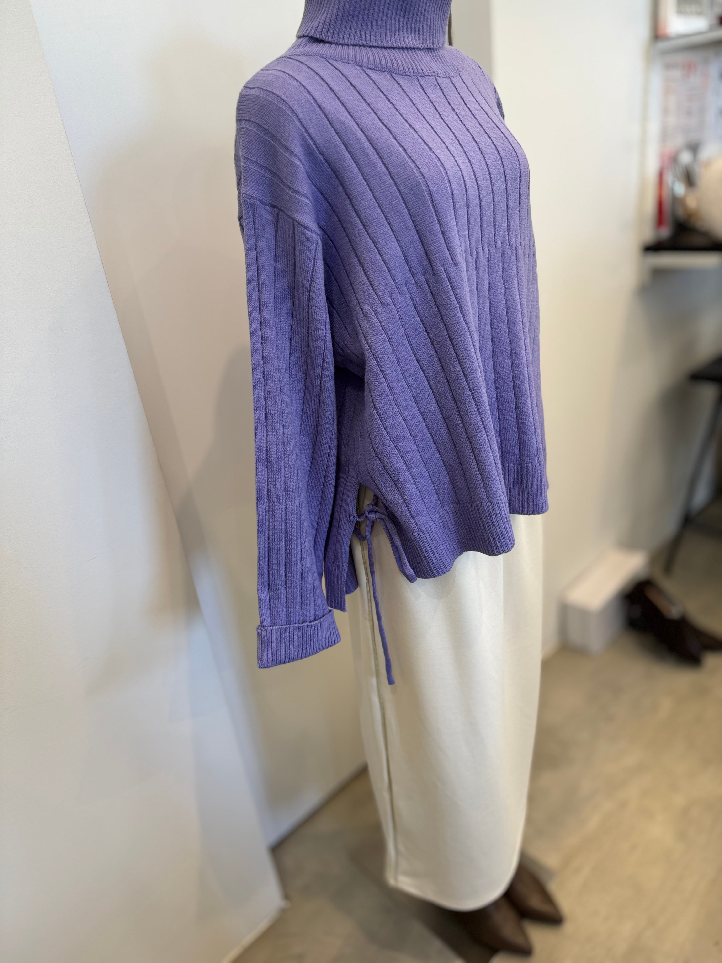 【DONA MARIE】オフタートルワイドリブニット 861027