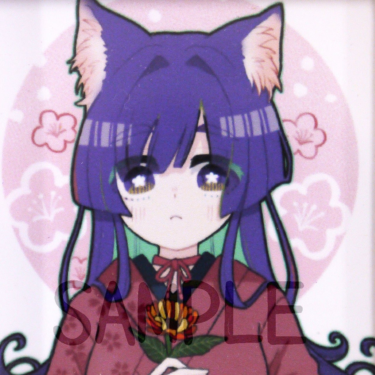 ちょめ子】猫耳少女イラストセット/額入りイラスト | gallery HacoToCo