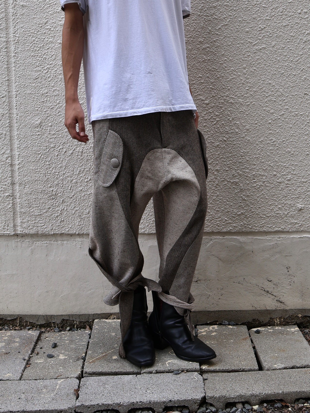 【26aw/joone joonam】herringbone adventure pants