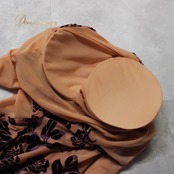社交ダンス 衣装 DOUBLE トップス レオタード レッスンウェア パープル系 ベージュ系 紫 花柄 薔薇 バラ レース エレガント きれいめ 気品 かわいい 上品 大人っぽい 華やか 練習着 練習用 ステージ衣装 レディース シック 競技ダンス