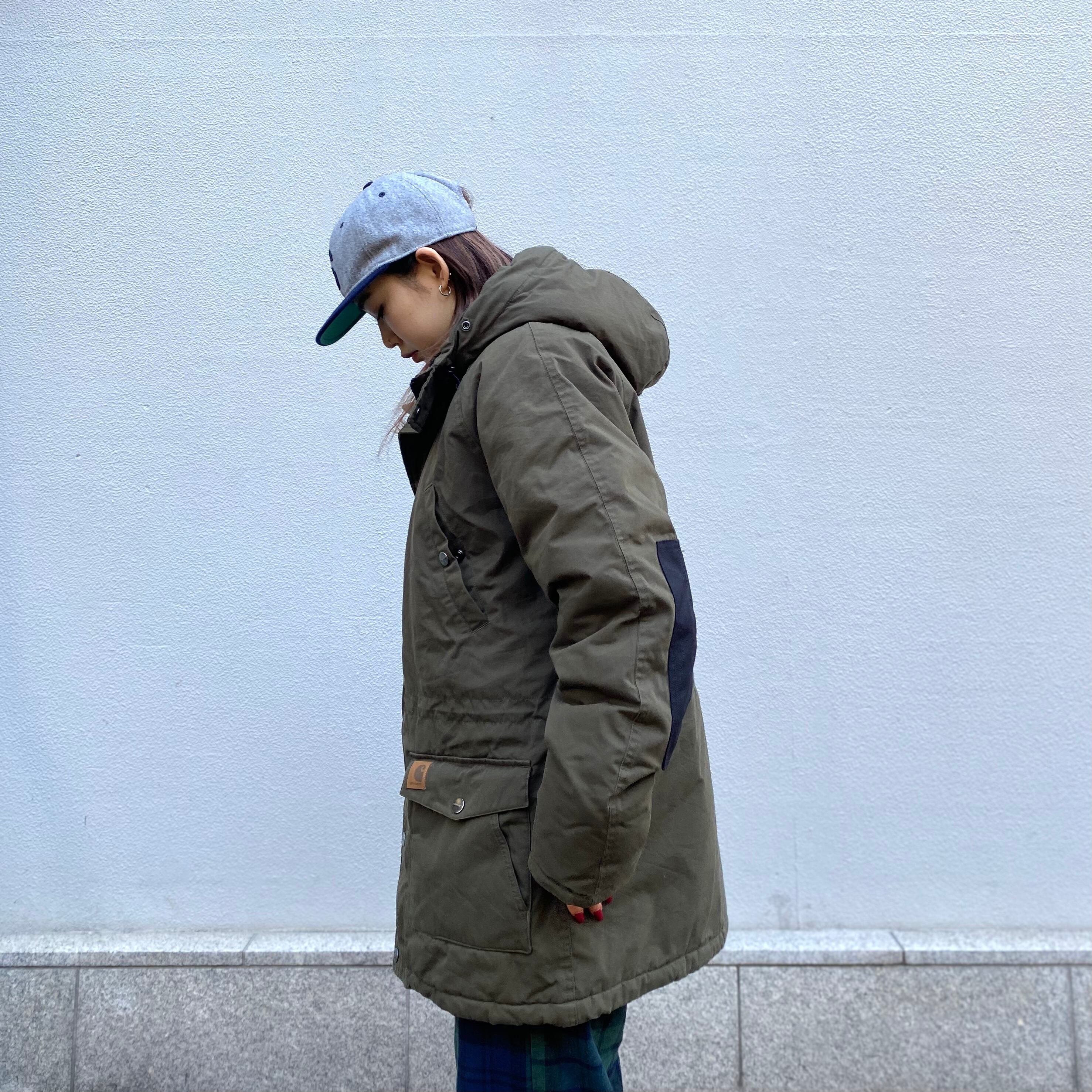 Carhartt WIP カーハート トラッパーパーカー 古着 ネイビー L-