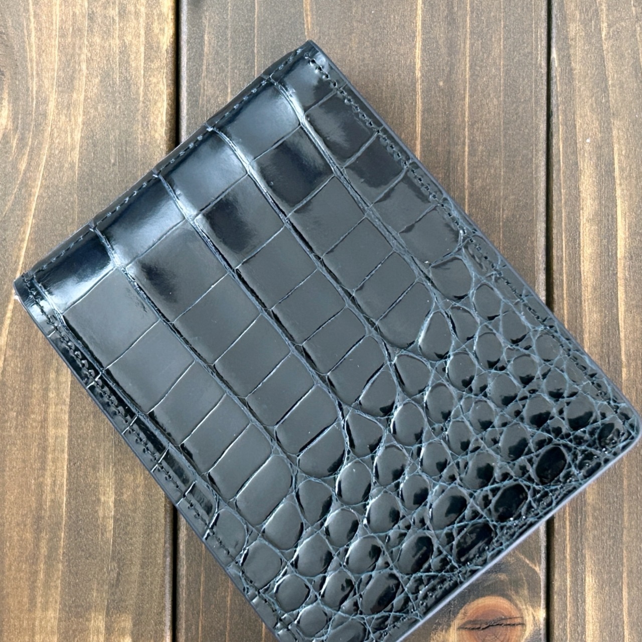 クロコダイル × MARGO マネークリップ ダークネイビー