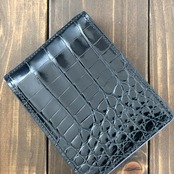 クロコダイル × MARGO マネークリップ ダークネイビー