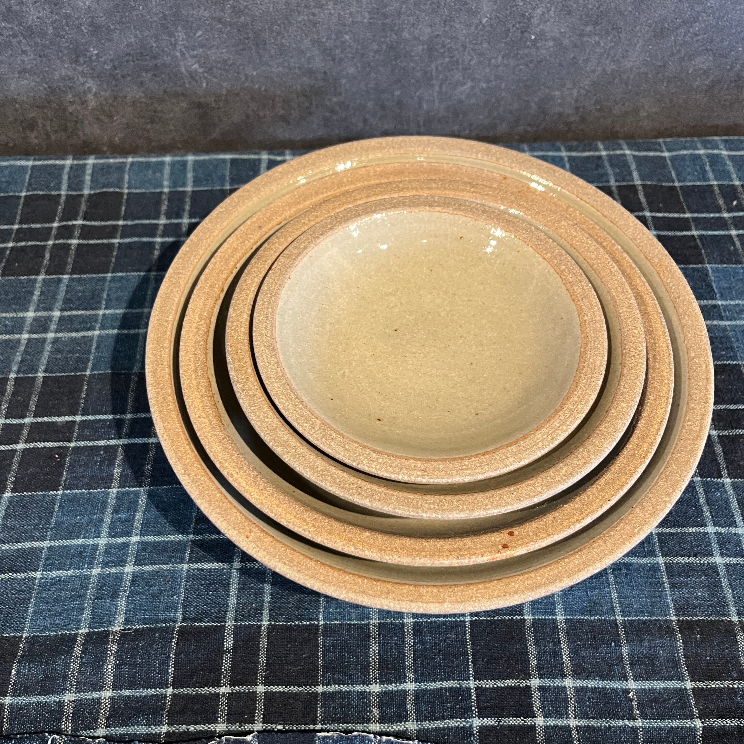 まゆみ窯　透明釉象嵌　7寸皿5枚セット まゆみ窯 透明釉象嵌 7寸皿5枚セット まゆみ窯の器の