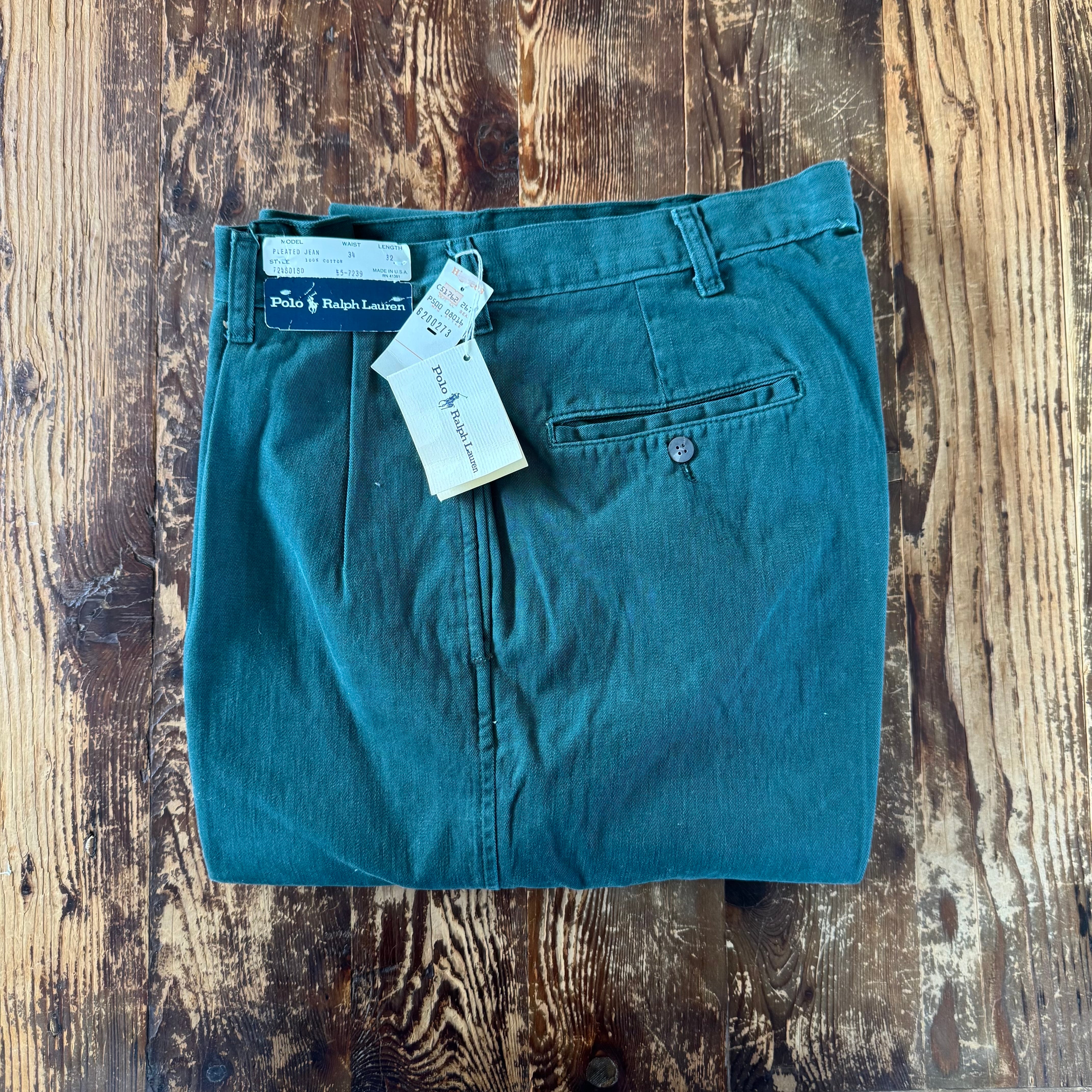 1990's Deadstock "POLO by Ralph Lauren" Polo Trousers W34