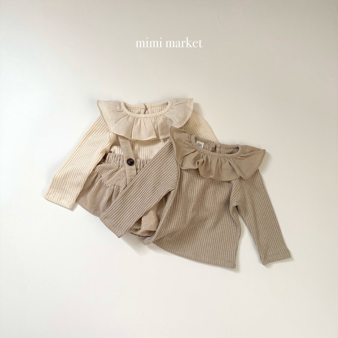 ミミマーケット / mimimarket / リズ襟付きT / 韓国子供服 / キッズ / 26winter〖取寄〗*S~L*