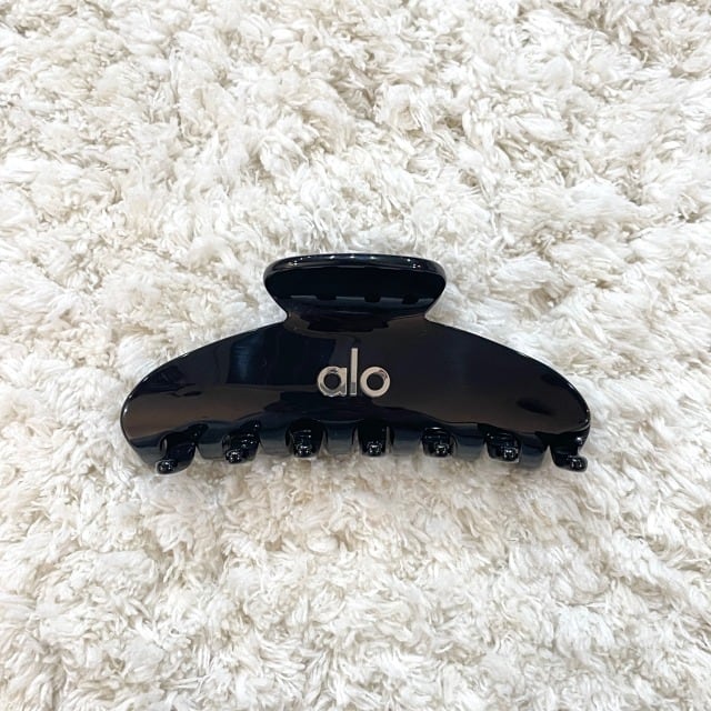 alo】 90'S CLAW CLIP ヘアクリップ 髪留め アロー ブラック ホワイト
