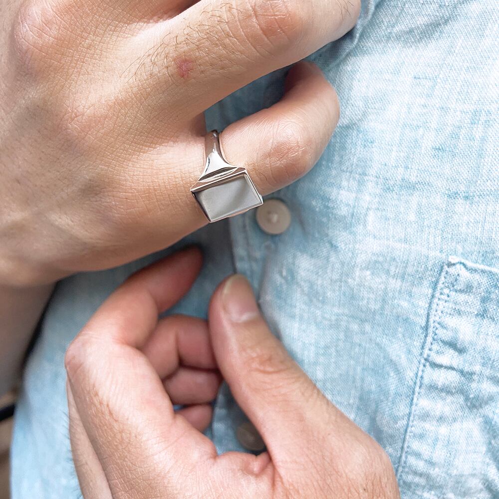 rectangle mirror ring | P.O.P jewelry rectangle mirror ring | P.O.P jewelry
