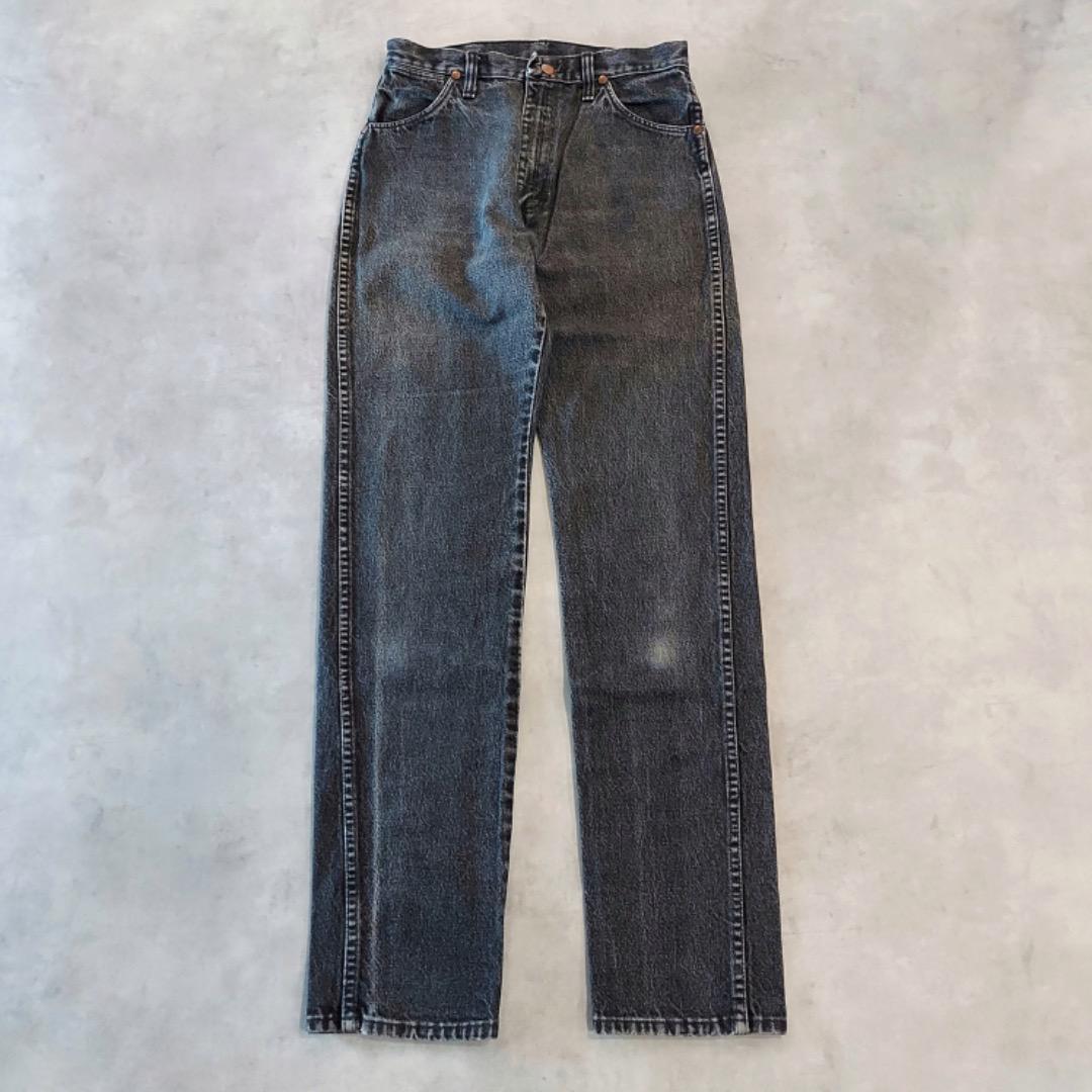 ラングラー W28相当 W11 ブラックデニム 80s USA製 黒 14767