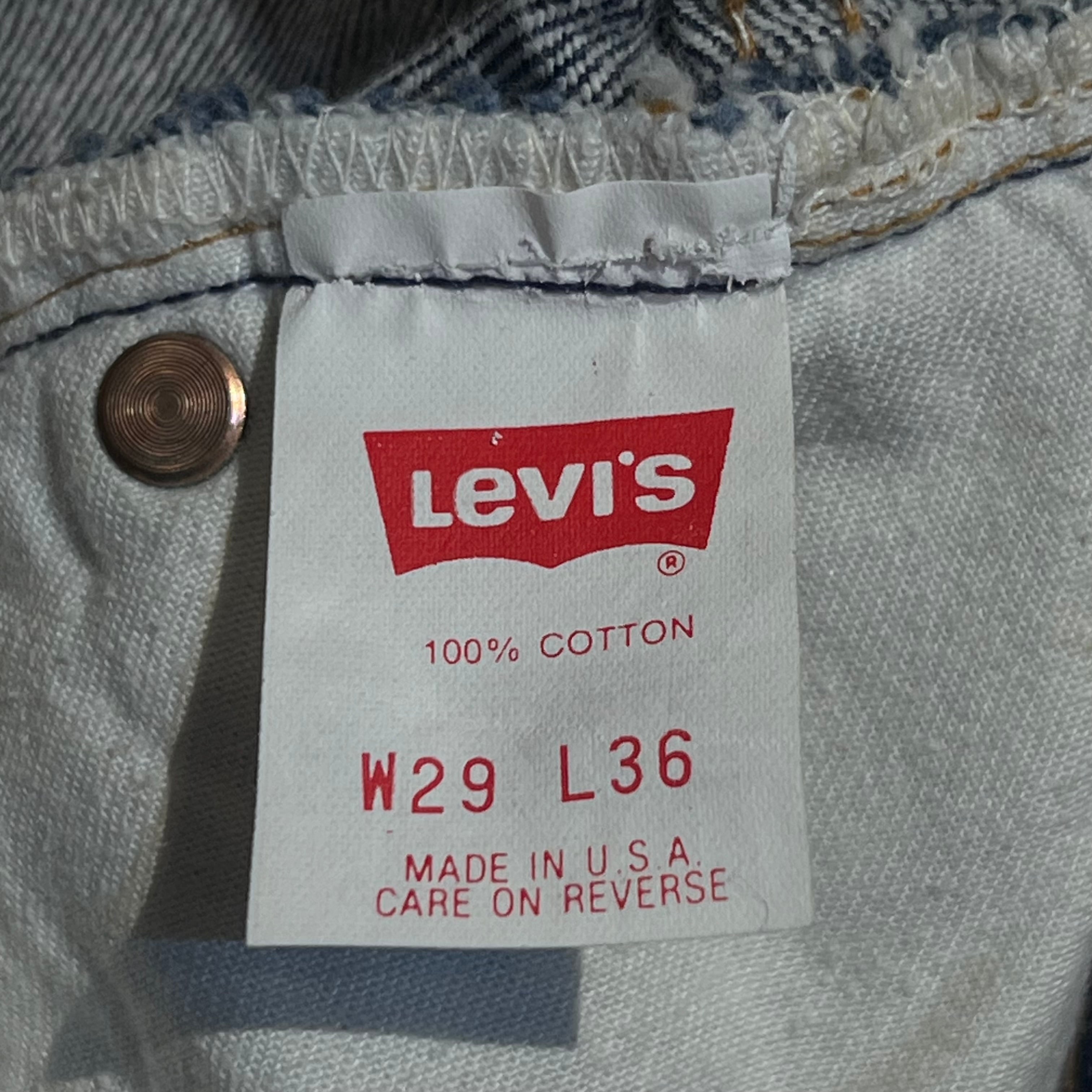 USA製 90年代 size:W29 L36 Levi's 501 リーバイス ストレート デニムパンツ ワンウォッシュ 濃紺 古着 古着屋 高円寺  ビンテージ n31227