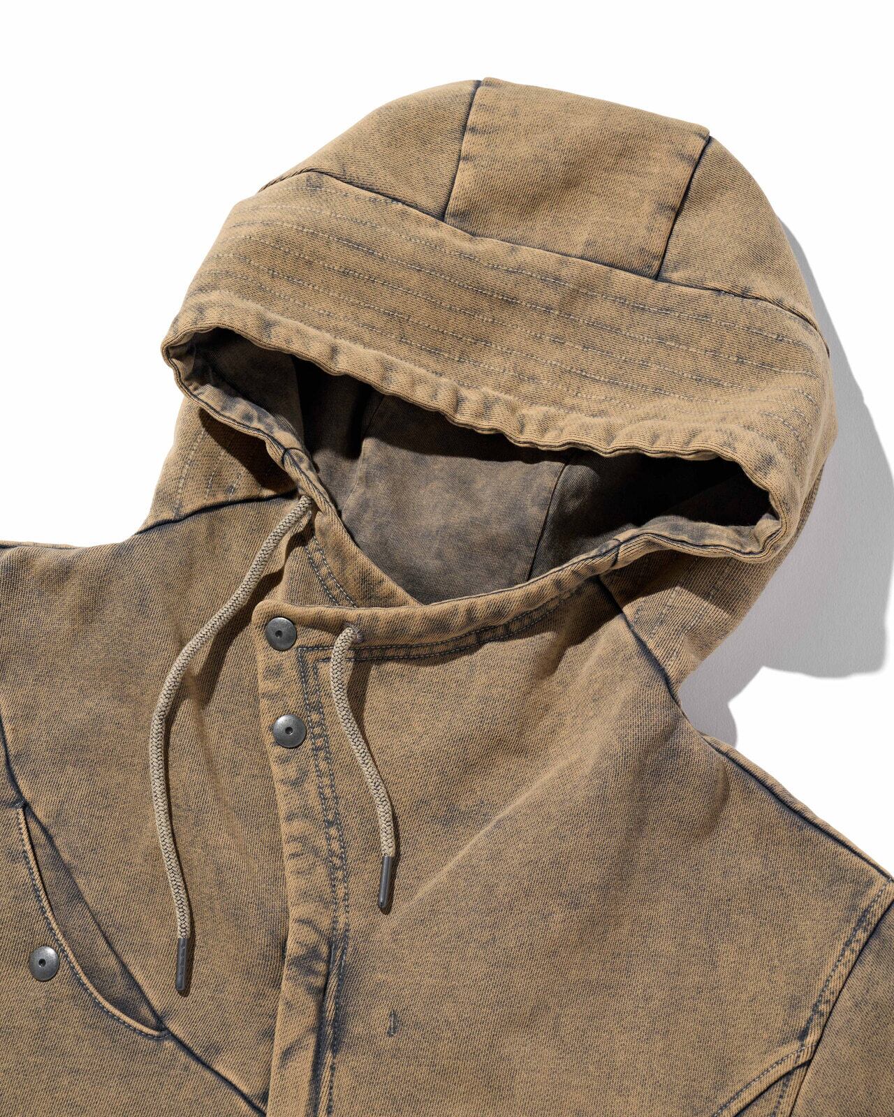 MSCHF] UTILITY HOOD ZIP-UP_BLEACHED MUD ミスチーフ 正規品 韓国