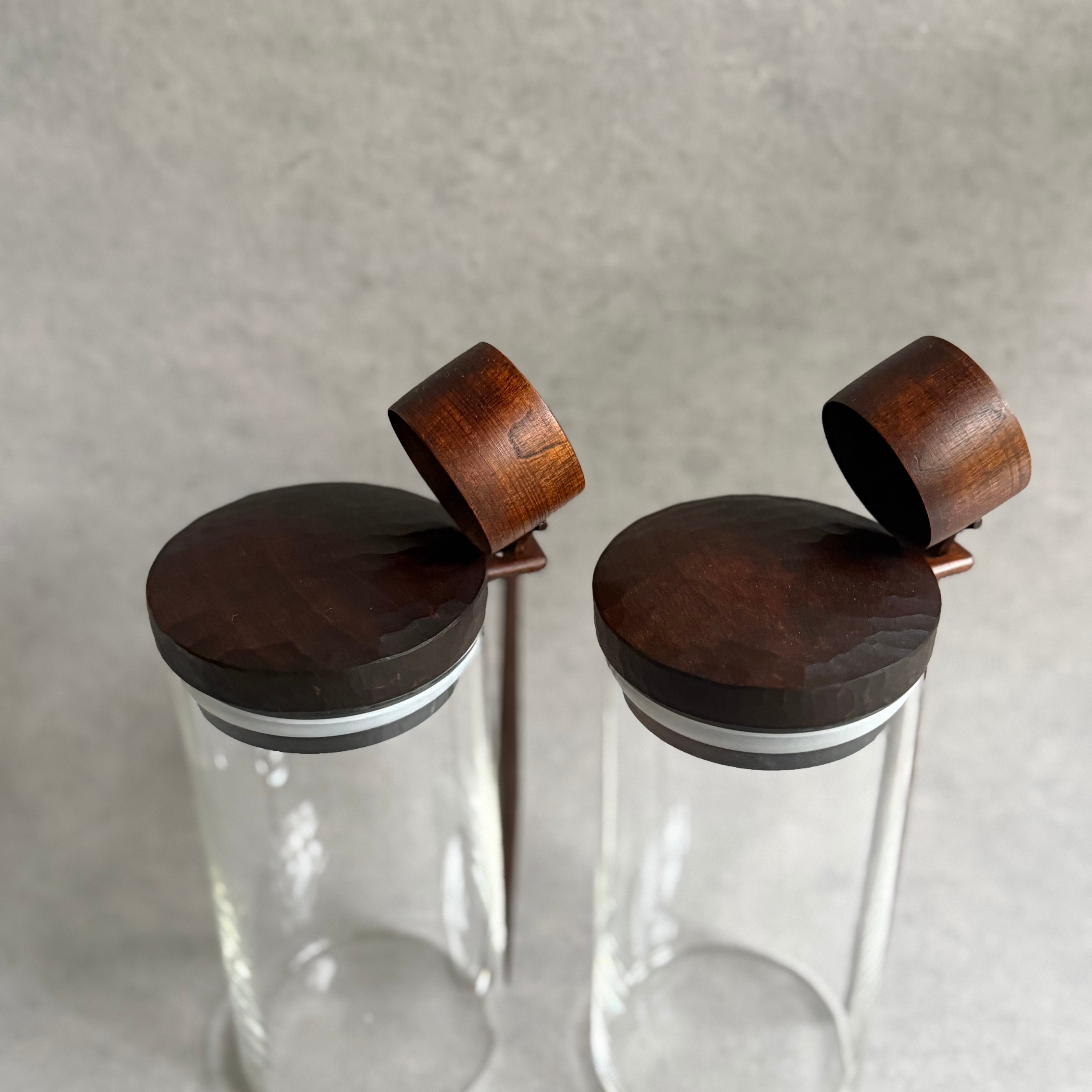 田澤祐介 コーヒーキャニスター L (サクラ 拭漆) ＋ 珈琲杓