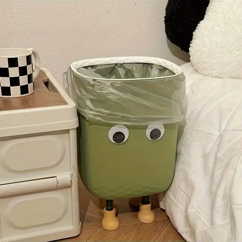 ゴミ箱 ダストボックス キャラクター 目玉付き 蓋なし ユニーク 可愛い