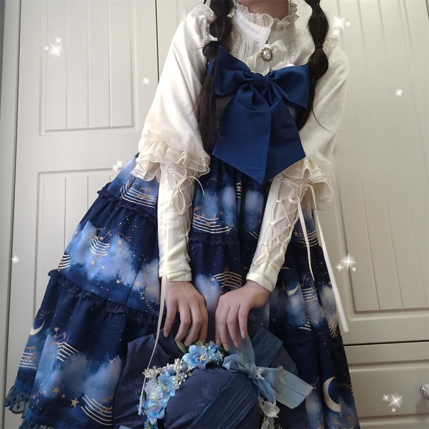 00s❤︎星降る夜空 綺羅星 レースワンピース itimi 姫ギャル ロリータ SEASONZ スイートロリータ ロリータ 夜空 ワンピース レース