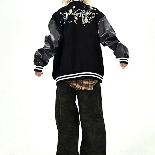 フローラルスクリプトスタジャン 2col R01029