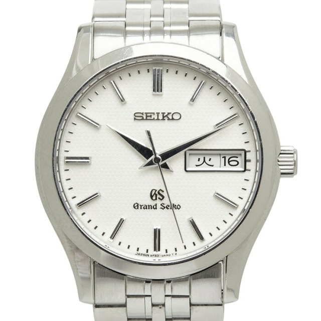 セイコー グランドセイコー デイデイト 腕時計 9F83-0AB0 クオーツ ホワイト文字盤 ステンレススチール メンズ SEIKO 【中古】